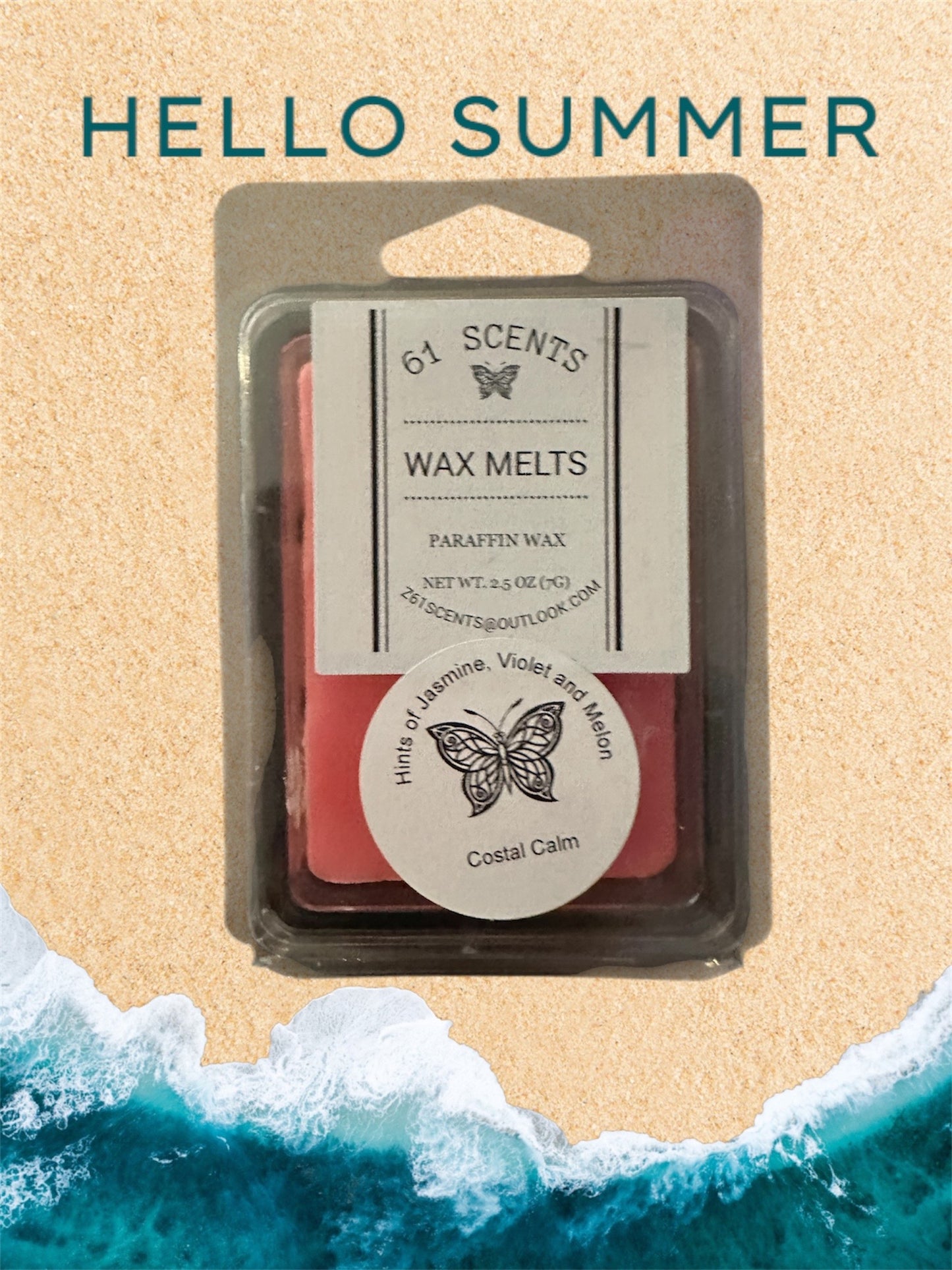 Costal Calm Wax Snap Melts (7 Pieces)